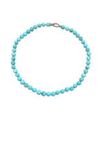 Turquoise Gemstone Bead Necklace 8mm - 9mm - Aurum Jewels