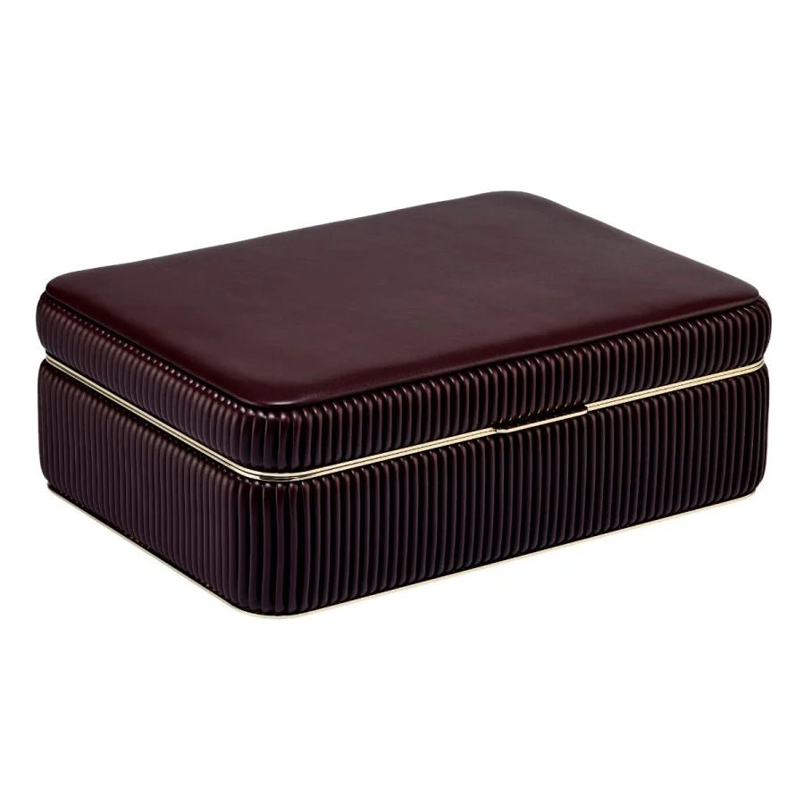WOLF Bella Medium Jewellery Box Bordeaux - Aurum Jewels