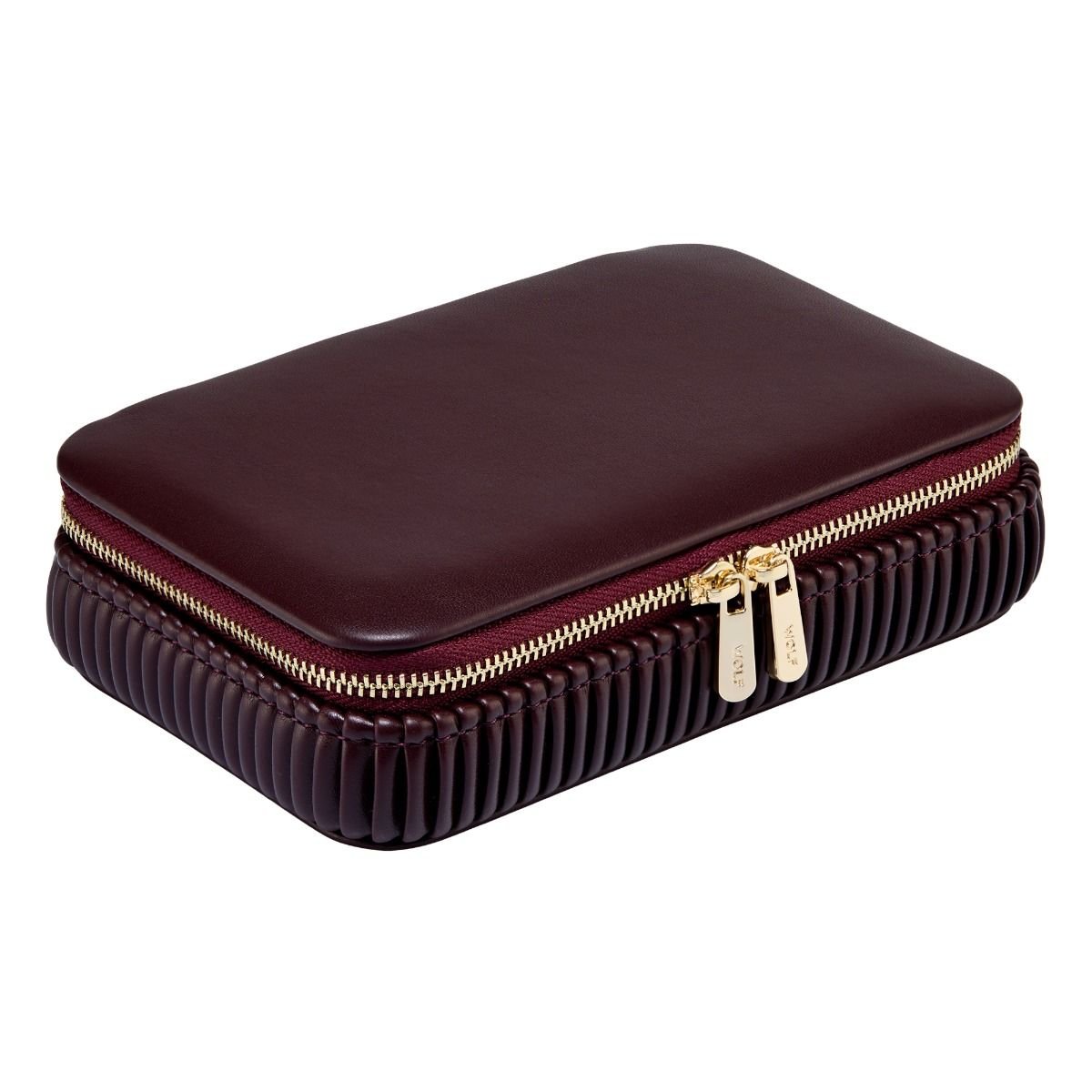 Wolf Bella Zip Case in Bordeaux - Aurum Jewels