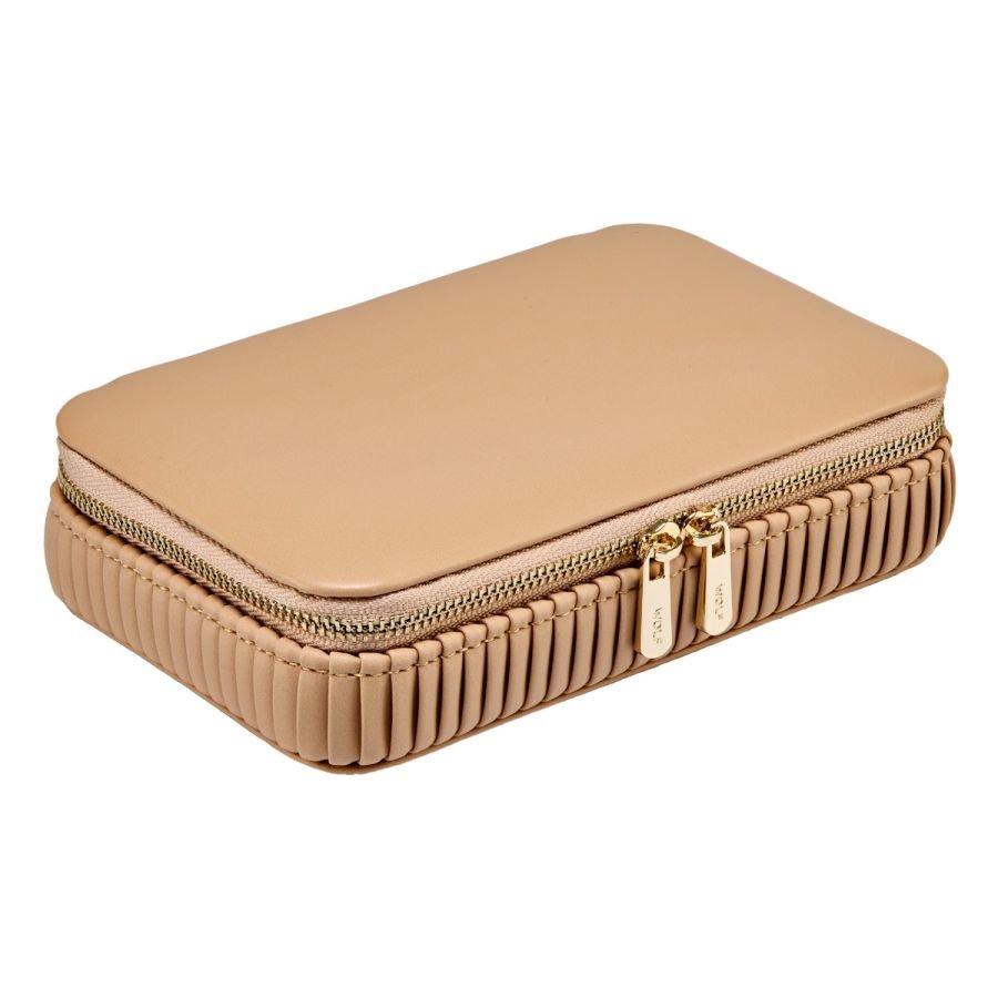 Wolf Bella Zip Case in Mocha - Aurum Jewels