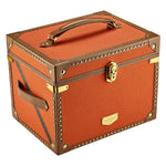 WOLF Ida Trunk Jewellery Box Orange - Aurum Jewels