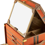 WOLF Ida Trunk Jewellery Box Orange - Aurum Jewels