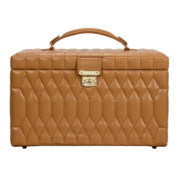 Wolf Lauren Large Jewellery Box Caramel - Aurum Jewels