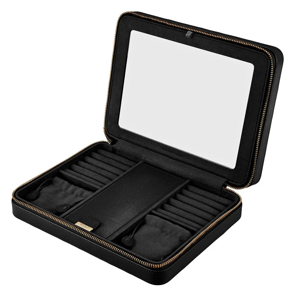 Wolf Lauren Large Zip Case Black - Aurum Jewels