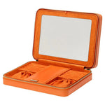 WOLF Maria Large Zip Case Tangerine - Aurum Jewels
