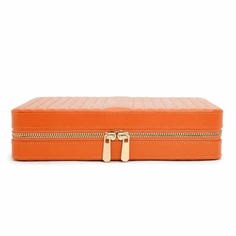 WOLF Maria Large Zip Case Tangerine - Aurum Jewels