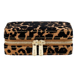 Wolf Savanna Leopard Print Jewellery Zip Case - Aurum Jewels