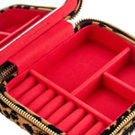 Wolf Savanna Leopard Print Jewellery Zip Case - Aurum Jewels