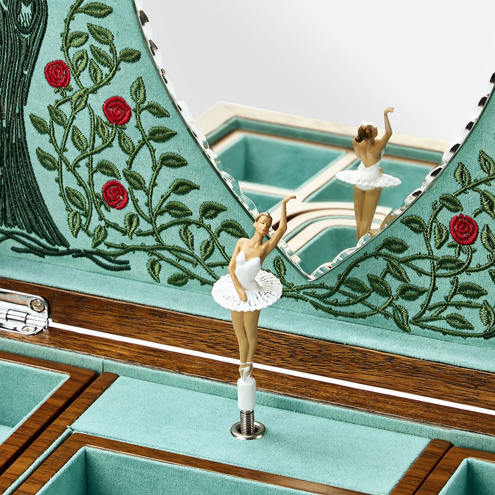 WOLF Sleeping Beauty Music Jewellery Box - Aurum Jewels