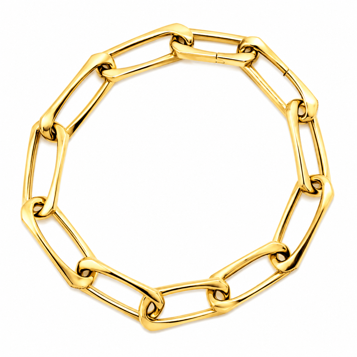 Yellow Gold Open Link Bracelet - Aurum Jewels